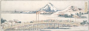 Okazaki, sarjasta ”Kevään nautintojen 53 pysäkkiä” tekijältä Katsushika Hokusai