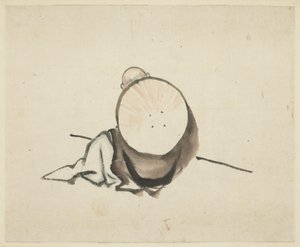 Pyhiinvaeltaja lepää tekijältä Katsushika Hokusai