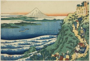 Yamabe no Akahiton Poe m sarjasta tekijältä Katsushika Hokusai
