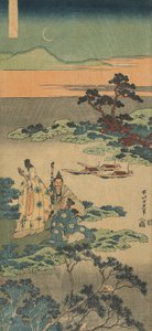 Tulosta sarjasta "Kiinalaisten ja japanilaisten runojen todellinen peili tekijältä Katsushika Hokusai