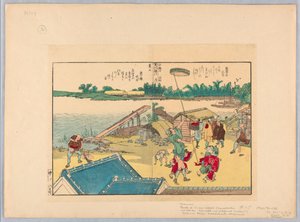 Kylämaisema tekijältä Katsushika Hokusai