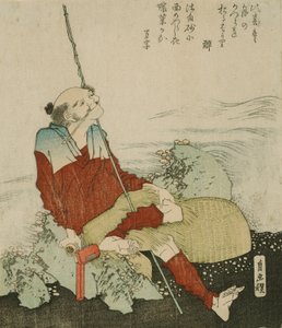 Omakuva kalastajana tekijältä Katsushika Hokusai
