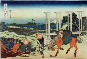 Senju Musashin maakunnassa tekijältä Katsushika Hokusai
