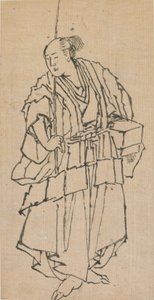 Pysyvä miehen hahmo, 1700-luvun loppu - 1800-luvun alku. tekijältä Katsushika Hokusai