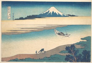 Tama-joki Musashin maakunnassa (Bushū Tamagawa), teoksesta ”36 näkymää Fuji-vuoresta” (Fugaku sanjūrokkei) tekijältä Katsushika Hokusai