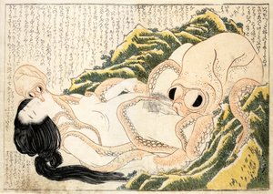 Kalastajan vaimon unelma tekijältä Katsushika Hokusai