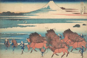 Uudet kentät Onossa Surugan maakunnassa Sunshu Ono shinden, sarjasta Thir..., ca. 1830-32. tekijältä Katsushika Hokusai