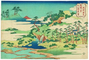 Castle Peakin pyhä lähde tekijältä Katsushika Hokusai