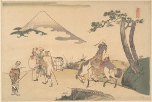 Fuji-vuoren huippu tekijältä Katsushika Hokusai