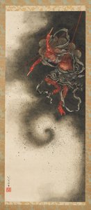 Ukkosen jumala, Edo-kausi tekijältä Katsushika Hokusai