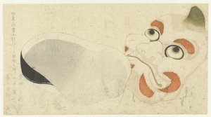 Kaksi naamiota tekijältä Katsushika Hokusai