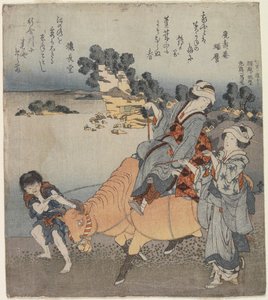 Näkymä laadukkaasta Leaguer Beachistä, 1820-1834 tekijältä Katsushika Hokusai