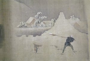 Huonekalut ja erilaiset esineet 1100- ja 1300-luvuilta tekijältä Katsushika Hokusai