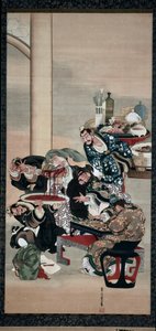 Leikkaus Guanyun käsivarrella, 1840-luku. tekijältä Katsushika Ōi