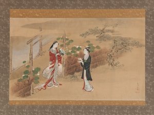 Iltakasvot Yugaon luku 1700-luvulta The Tale of Genji Genji monogatarista. tekijältä Kawamata Tsunemasa
