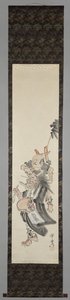Demoni on petollinen munkki Begging Devil Monk (oni no nembutsu) tekijältä Kawanabe Kyosai