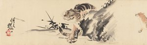 Luonnokset linnuista ja eläimistä, 1800-luvun loppu, ennen vuotta 1870. tekijältä Kawanabe Kyosai