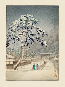 Ikegami Honmonji (Honmonin temppeli, Ikegami) (1931) tekijältä Kawase Hasui