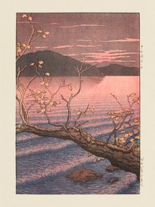 Towadako Noguchi (Towada-järvi, Aomori) (1932) tekijältä Kawase Hasui