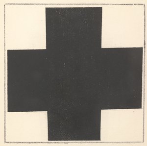 Musta risti teoksesta "Suprematismi: 34 piirrosta". tekijältä Kazimir Severinovich Malevich