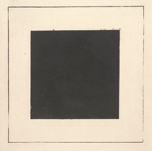 Musta neliö teoksesta "Suprematismi: 34 piirrosta". tekijältä Kazimir Severinovich Malevich