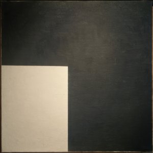 Mustavalkoinen. Suprematistinen kokoonpano tekijältä Kazimir Severinovich Malevich