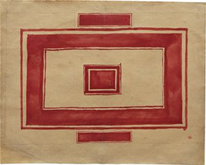 Kattosuunnitelma punaiselle teatterille, Leningrad tekijältä Kazimir Severinovich Malevich