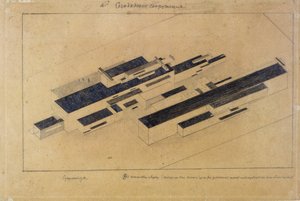 Moderneja rakennuksia tekijältä Kazimir Severinovich Malevich