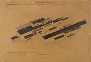 Nykyaikaiset rakennukset, 1923-1924 tekijältä Kazimir Severinovich Malevich