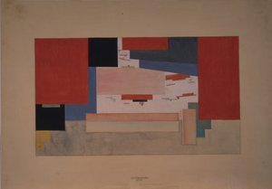 Suprematismi. Luonnos teatteriverholle tekijältä Kazimir Severinovich Malevich
