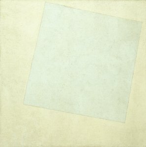 Suprematistinen kokoonpano. Valkoista valkoisella, 1918 tekijältä Kazimir Severinovich Malevich