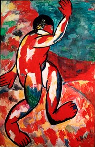 Kasimir Malevicin (Malevitš, Malevitš) Uimalainen maalaus (1878-1935) 1910 Dim. 105x69 cm Amsterdam, Stedelijk Museum tekijältä Kazimir Severinovich Malevich