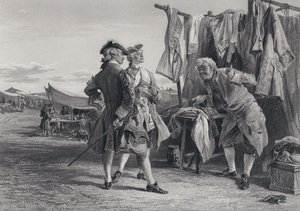 Sir Walter Scottin kuvitus piraattiin (kaiverrus) tekijältä Keeley Halswelle