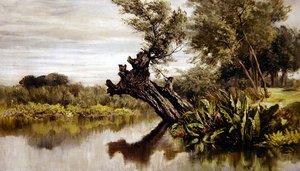 The Willow Tree (öljy kankaalle)