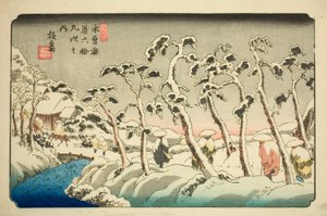 /. 15: Itahana (Jugo: Itahana), te-sarjasta "shi x ty ne s ta on s f te kiso kaido" )” tekijältä Keisai Eisen