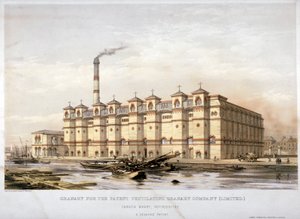 Makasiini Kanada Wharfissa, Rotherhithe, Lontoo, 1860