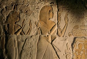 Egypti; Amarna; mm6741; Arkeologia; 18. dynastia;Mayan hauta, Sakkara, Saqqara, Uusi valtakunta, 2001 (kuva) tekijältä Kenneth Garrett