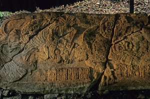 Guatemala; Maya; Aguateca, kivimuistomerkki Tan Te