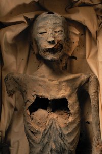 Kuningas Tut-kuninkaan äidin muumio (tunnetaan nimellä Nuorempi nainen). tekijältä Kenneth Garrett