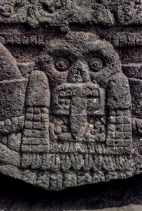 Kallon ja käärmeen veistos, Tenochtitlan, Templo Mayor, Atsteekit, Meksiko, Mexico City, Gr..., 2010 (kuva) (kuva) tekijältä Kenneth Garrett
