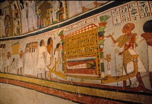 Royn hauta; hautajaissaattue, ; 18. dynastia. Aatelisten laakso; Thebe; Egypti; Ne... tekijältä Kenneth Garrett