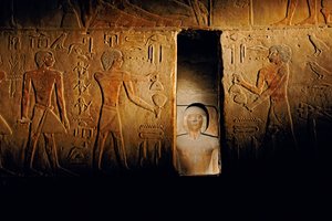 Ti:n hauta; Egypti; Arkeologia; Vanha valtakunta; Saqqara, Serdabin kammio