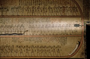 Seinämaalauksia, joissa kuvataan Kuolleiden kirjaa; Amenhotep II:n hauta; Kuninkaiden laakso. The..., 2009 (kuva) tekijältä Kenneth Garrett