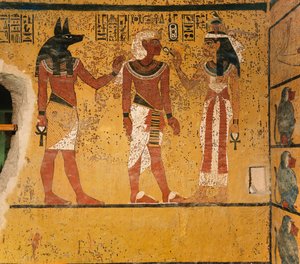 Seinämaalaus kuningas Tutankhamonin haudassa; ; Egypti; Uusi valtakunta; Tutankhamon; Valley..., 2003 (kuva)