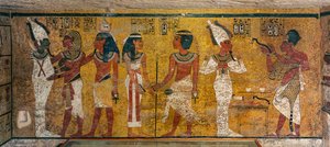 Seinämaalaus kuningas Tutankhamonin haudassa; Egypti; Uusi valtakunta; Tutankhamon;..., 2003 (kuva) tekijältä Kenneth Garrett