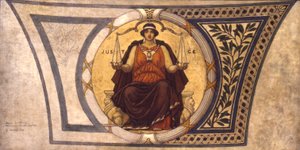Study for Mosaic, Wisconsin State Capital, Justice, ca. 1913. tekijältä Kenyon Cox