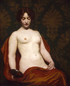 Hopeinen käsilasi, 1907.