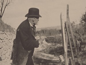 Paul Cézanne maalasi Les Lauvesissa, 1906. tekijältä Ker Xavier Roussel
