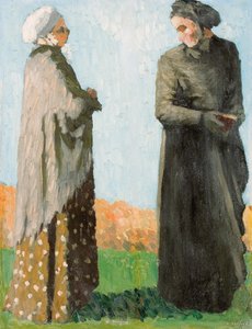 Talonpojat sunnuntaipuvussa, 1890