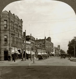 Grafton Street, Charlottetown, Prince Edward Island, Kanada, 1900-luvun alku. tekijältä Keystone View Company